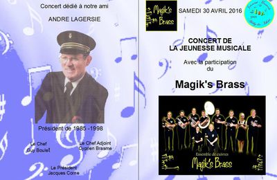 La Jeunesse Musicale invite le Magik's Brass pour son concert de Printemps