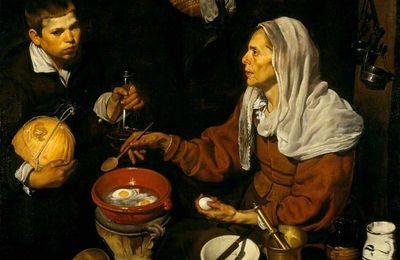 Diego Velázquez (1599–1660), An Old Woman Cooking Eggs, 1618