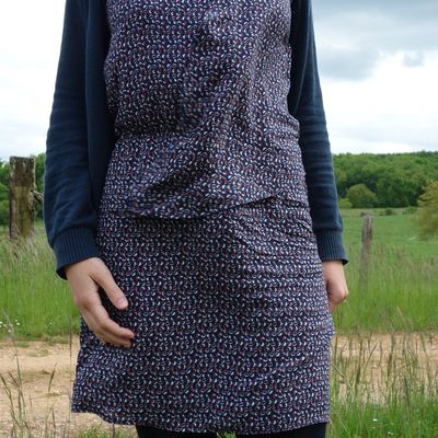 Robe burda à volant