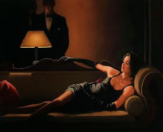 Romantic Art Oil Painting Jack Vettriano Along Came A Spider