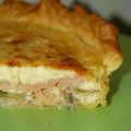 Quiche au Poireau et Saumon Fumé