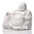 A good Dehua model of seated  Budai with pearl, China, 18th ct