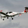 AIR14 Airshow, Payerne, 27/08/2014. Diamond DA40NG HB-SGS Swiss Aviation Training. Photo: Jean-Luc