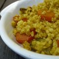 Boulgour au curry de légumes