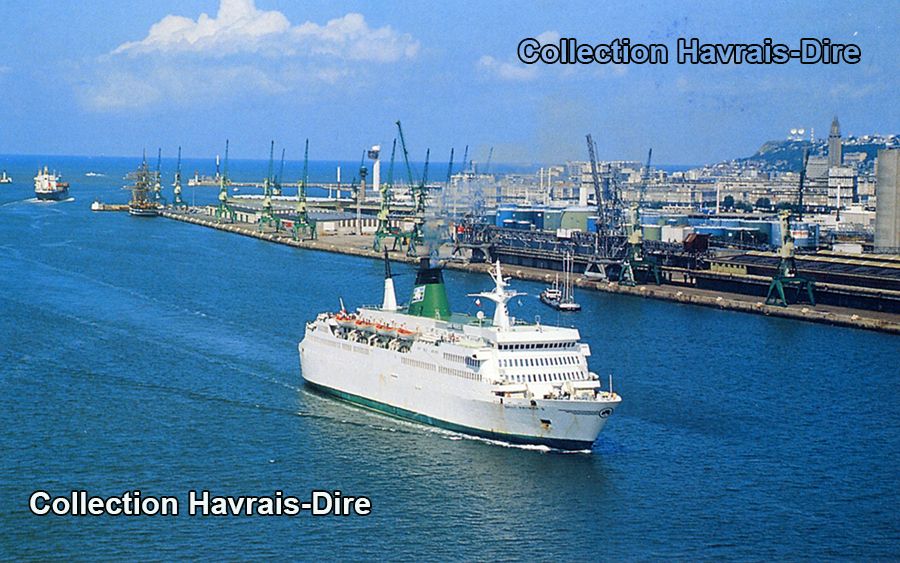 Le Havre – bateaux – port - Caillard – car ferries Dragon –Léopard– Johannes Couvert -môle central