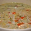 Seafood chowder ou une bonne soupe Irlandaise pour combattre le froid franc-comtois !!