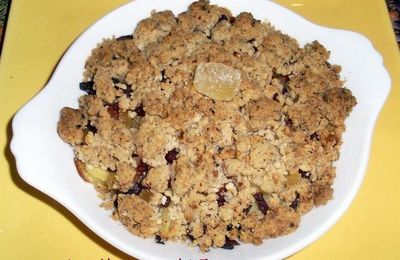 Panais en crumble au gingembre confit