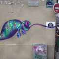 Stickers dans la rue