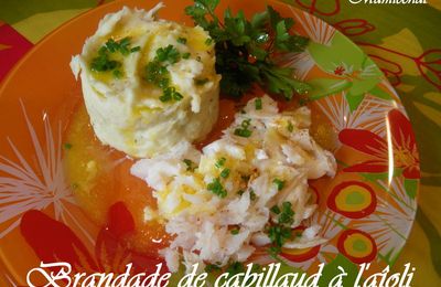 Brandade de cabillaud à l'aïoli