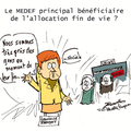 Allocation fin de vie et medef .