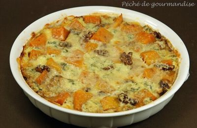 Gratin de butternut à la fourme d'Ambert (ou roquefort)