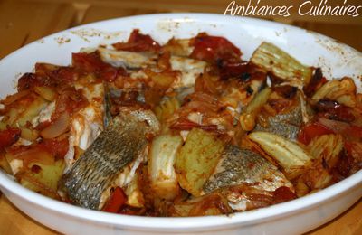 Tajine de daurade au fenouil