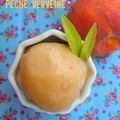 Sorbet de pêches à la verveine 