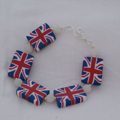 quelques bijoux avec ma cane union jack