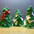 #DIY ; Déco de table, les sapins en carton et feutrine