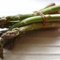 Les asperges vertes sont là (Youpi!)