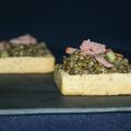 Tartelettes aux lentilles et bacon