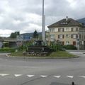 Rond-point à Saint Blaise (Suisse)