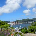 Vues sur le port et la ville de Nagasaki depuis le jardin Glover ...