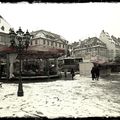 Strasbourg - place Gutenberg sous la neige