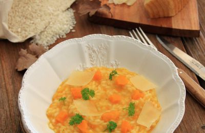 RISOTTO AU POTIMARRON ET PECORINO