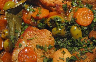 Veau aux olives et aux carottes
