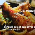 Tajine de poulet aux olives et au citron confit