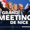 GRAND MEETING A NICE DE MARION MARECHAL TETE DE LISTE DU PARTI DE RECONQUÊTE EN PRESENCE DE SON PRESIDENT ERIC ZEMMOUR LE 5 JUIN 2024