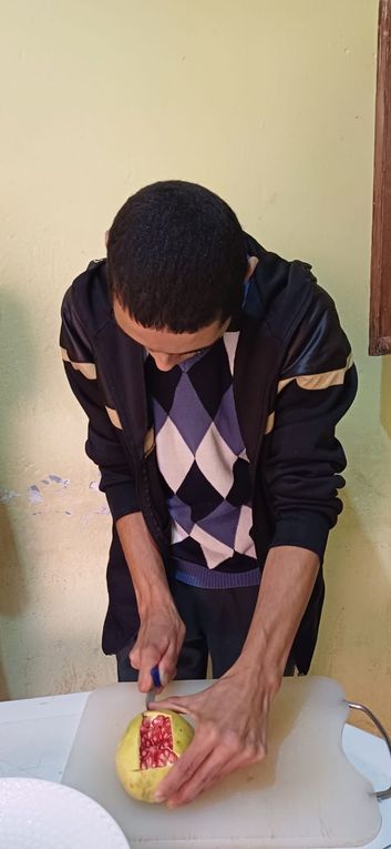 Confiture de grenades du jardin vendredi 10 au temps d'accueil à Ourika Tadamoune