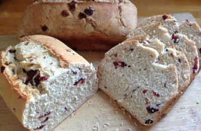 Dried cranberries bread & Cinnamon and sultanas bread 