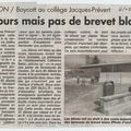 boycott du brevet blanc à Prévert