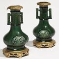 Théodore DECK (1823-1891), deux paires de vases chinoisants 