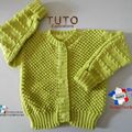 TUTO tricot bb FACILE et PREMA BOUTIQUE bebe modele layette bébé et patron a tricoter Explications brassière, bonnet, chaussons et Reborn