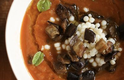 Soupe de fin d’été à l'aubergine 