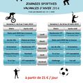 Journées sportives - vacances d'hiver 2014