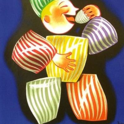 Le berlingot de Carpentras. Le bonbon clément. En 1844.