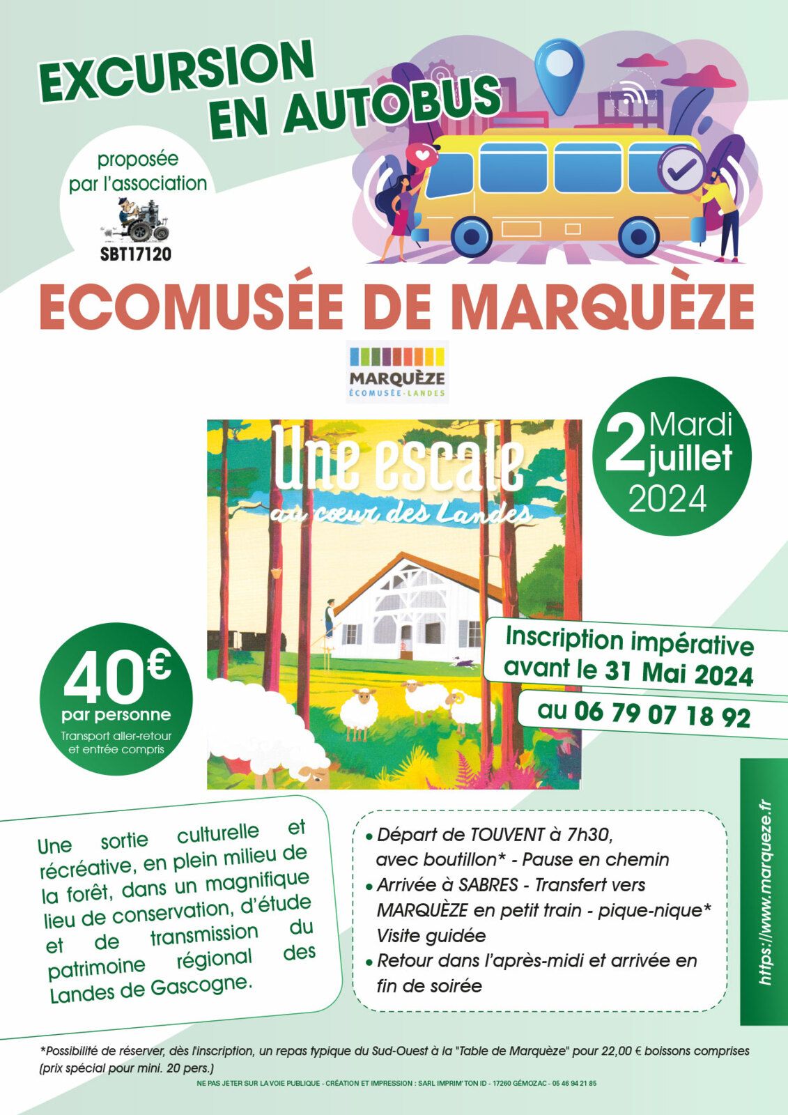 UNE EXCURSION D'UNE JOURNEE EN AUTOBUS