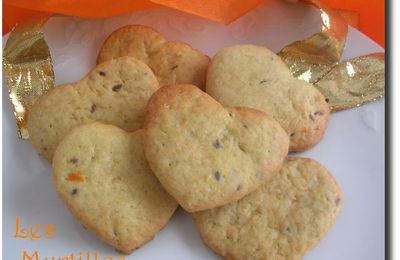 COEURS BISCUITES GRAINES DE LIN ET ORANGE