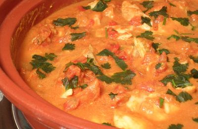 Tajine de poissons au safran et au curry