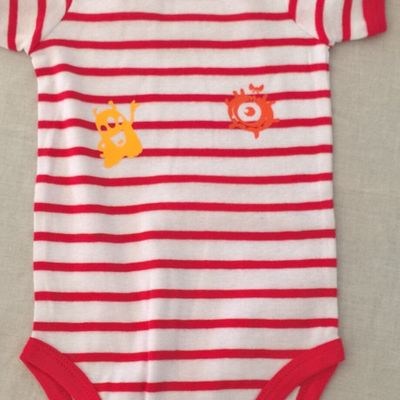 A acheter ! body coton, embelli par flocage