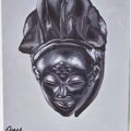 masque PUNU - Gabon - huile sur toile81x65