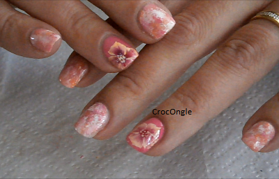 Nail art éponge et one stroke 