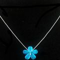 Collier Fleur bleue