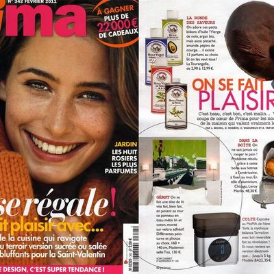 Les têtes de lit Mademoiselle Tiss à nouveau plébiscitées par la presse ! Prima février 2011 Parle de nous