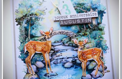 Carte d'anniversaire pour Augustin 
