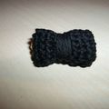 Broche "noeud" crochetée