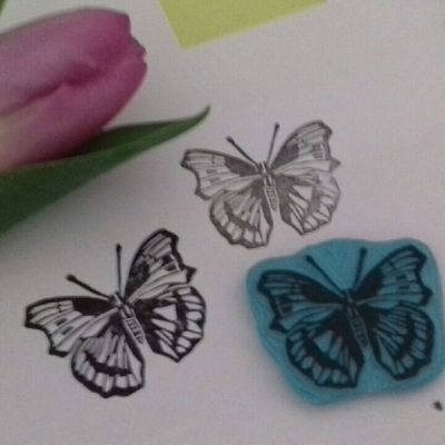 Gravure et Linogravure: Petit Papillon