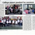 Article sur les "Chiffonnières de Navarre", Février 2009