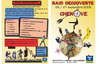 Tract pour le Raid Découverte 09 (Sports-Loisirs-Jeunesse)