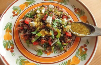 salade de lentilles à l'orientale